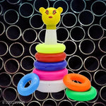 Teddy Rings for Kids with Play Set Toy, Brien Development Toy for Kids, Best Gift for Baby Boys and Girls- Multi Color