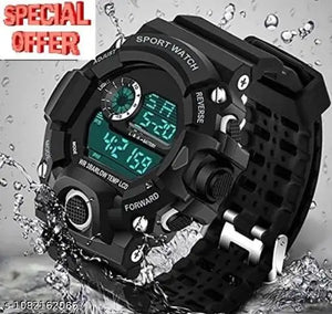 Black Sports Waterproof Watch, Most Selling Digital Sports Watches for men and boys, Waterproof Watches, Digital Watches, Latest Collection of Digital Watches for men and boys