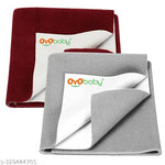 OYO BABY Medium Size (100x70 cm) Baby Dry sheet | 100% Waterproof | Newborn, Baby Urine Sheet | Plastic Free | Baby Dry Mats Waterproof | Bed Protector