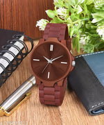New Stylish LR 05 Black Dial Black PU Strap Watch For Boys And men