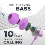 BT-Transparent Neckband Bluetooth Earphones (Purple) Exclusive Transparent Design | 72 Hours Playtime | HD Sound & Deep Bass | Type-C Fast Charging