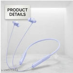 BT-235 Wireless Bluetooth Neckband – 20H Battery Life, Deep Bass, Type-C Fast Charging, Magnetic Lock, HD Mic & Sound, Stylish Metal Finish (Blue)