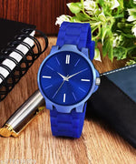 New Stylish LR 05 Black Dial Black PU Strap Watch For Boys And men