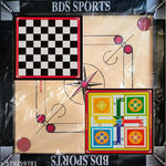 CARROM BOARD 20*20 INCHES , LUDO & SNAKE , CARROM COINS 20 PCS. , POWDER & STRICKER A40