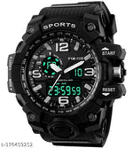 Attractive Black Sports Watch For Men