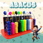 5 Rod Junior Abacus Toy for Kids |Early Math Learning Education Toy| Learn Counting, Addition & Subtract, Plus & Minus with Colorful Beads |  for Pre-School Children – Age 3+ Years