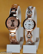 combo pack classic&unique look with METAL belt scrunchy bands watch for woman&girl's combo pack 2