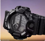 White Dial Multi-Functional Automatic Waterproof synthetic Green Strap Sport Digital Watch - For Boys