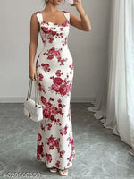 White imported net dress