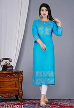 stylish printed Straight kurta_Black
