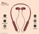 Dual Pairing Bluetooth Neckband with 50 Hours Playtime – In-Ear Wireless Headset (Red)Sk