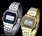 Trending Silver Colour Square Dial Digital Watch for Womens n Mens