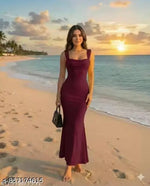 White imported net dress