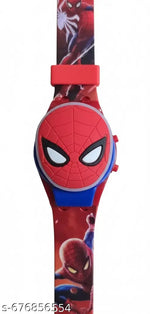 Digital Watch For Kids Spinner Cap With Multi Disco Light Glowing