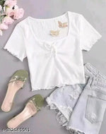 Stylish Deep neck crop for women
