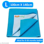 BABY RUBBER SHEET BABY BED PROTECTOR MAT | 90 X 100 CM ( C0LOUR - PINK) WATERPOROOF SHEET | PACK OF 1 SHEET