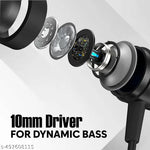 Signatize Bluetooth Earphones with 10mm Drivers, Rich Music Experience, 20+ Hours Playtime, Type C Fast Charging, Neckband Earphones with Voice Assistant-Black