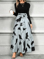 Sale price live Gown for Women , White chess gown for women,women one piece dress