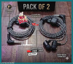 BT-Transparent Neckband Bluetooth Earphones (Purple) Exclusive Transparent Design | 72 Hours Playtime | HD Sound & Deep Bass | Type-C Fast Charging