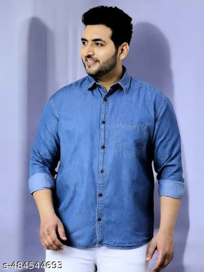 Men Blue Slim Fit Opaque Casual Shirt