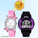 Lettest Fashionable Round Dial Analog Watch with Bracelets Combo For Girls/ Women