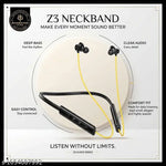 Ubon CL-410 in-Ear Wireless Neckband | Playtime 45 Hours,| 450 Hour Standby Time, Quick Charge | Magnetic Earbuds | Tangle Free Brided Cable, Bluetooth Headset with Mic for Phone Calls Music (Blue)