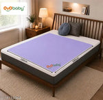BABY RUBBER SHEET BABY BED PROTECTOR MAT | 90 X 100 CM ( C0LOUR - PINK) WATERPOROOF SHEET | PACK OF 1 SHEET
