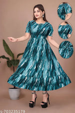 Trendy & Stylish printed dress for women & Girls (Black)