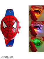 Digital Watch For Kids Spinner Cap With Multi Disco Light Glowing