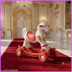1 years baby horse ride on toy for kids vehicle slide toys for 1-3 years babies, ride & rocker birthday gift, Grey colour