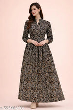OTABU | Dress For Women | Women's Abstract A-line Peach Skirts