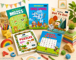 Quizs and Puzzle for Kids Set of 5 Educational Puzzle Collection with Brain Games, Word Search, Mazes, Dot to Dot, Puzzle and Crossword Challenges