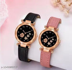 Analogue Magnet Strap Women's Girls Watch Sweet Heart with Digital watch Combo for Girl's & Women's Watch Pack of 2