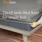 Mattress Cover Protector With Zipper-Chain|Single Bed Size|72×48×5 inch|4 by 6 Foot|Multicolour|Pack Of 1