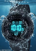 HA-LA Lapgo HL-2022 New Trending Full Black Ring Black Round Waterproof Gym Fitness Freek  HL-2022-DTL-BLK Digital Watch - For Men Sports watch
