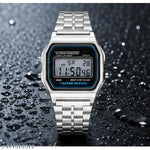 Trending Silver Colour Square Dial Digital Watch for Womens n Mens