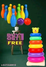 Teddy Rings for Kids with Play Set Toy, Brien Development Toy for Kids, Best Gift for Baby Boys and Girls- Multi Color