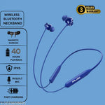 Supreme Wireless Bluetooth Neckband (Black) | 50 Hours Playback | Comfortable In-Ear Headset