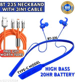 Z3 Neckband Magnetic ON/OFF Sensor | Comes With 50 Hour Battery Backup and Premium Design With Deep Bass Sound with Cooper Speakers Type C- Fast Charge |  IPX8 Waterproof | Bluetooth Neckband | Neckband Bluetooth | Bluetooth Headphones