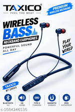 Best Bluetooth Neckband | Crystal-Clear Sound & Deep Bass | 20-Hour Battery Life with Fast Type-C Charging | Magnetic Lock Design & Stylish Metal Finish | Bluetooth Headphones Under ₹299