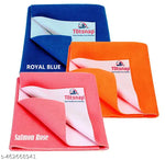 OYO BABY Dry Sheets Small Size Pack of 2 (50x70CM) For New Born Baby, Waterproof Dry Sheet, Baby Dry Mats, Baby Mattress, Baby Sheets, Baby Urnie Sheets, Baby Urine Mats Combo (Maroon + Dark Sea Blue).Newborn Baby Waterproof Mat Urine Dry Sheet