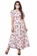 Trendy & Stylish printed dress for women & Girls (Black)