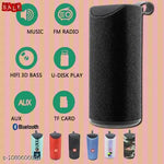 Atiasrama TG-113  Mate Portable Bluetooth Speaker Wireless Super Bass Sound Audio System/Water Resistent/Splashproof Built in Mic, TF Card Slot, FM, AUX, USB