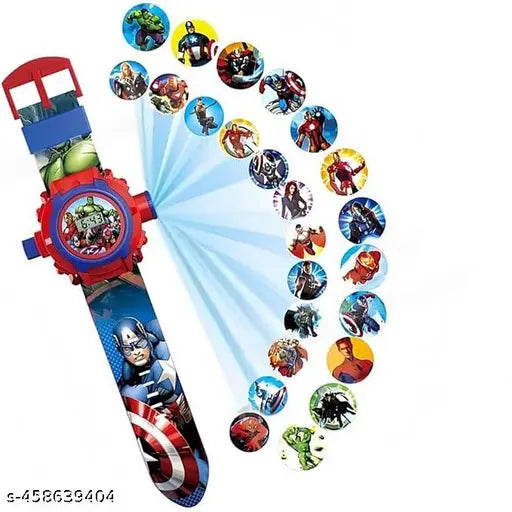 Digital 24 Images Projector Watch for Kids Boys Rubber Material Watch, Diwali Gift, Birthday Return Gift, Best Digital Toy Watch for Boy's & Girl's