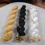 SUPAR LAINING DUPATTAS WITH FOUR SIDE GOLD PEARAL PAK OF 5 PICE SET>WHITE+BLACK+BEIGE+RED+YELLOW FOR WOMEN GIRLS