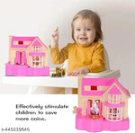 Kian  Best Quality New Model Puppy House Piggy Bank  Coin Bank  Indoor|Outdoor Dog House Piggy Bank for 2 & 3+ Years Kids Boys & Girls Coin Bank  (Pink)