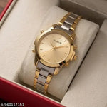 Jainx Rose Gold Magnet Mesh Chain Analog Wrist Watch for Women