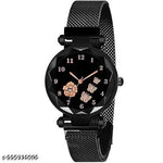 queen dial women magnet watch