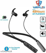 Wappler™ Stylish BT 235V2 Black Bluetooth Neckband | Super Bass & High Sound | Wireless Neckband | Best Neckband | Bluetooth Earphones | Bluetooth Headphones