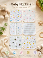 Kin and tin pack of 2 Soft and Gentle Muslin Baby Towels - Perfect for Your Little One